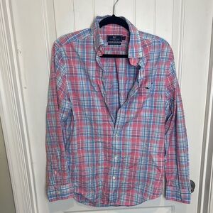 Vineyard Vines Pink and Blue Casual Button Down Shirt